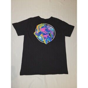 NASA Astronaut Color Graphics Logo Mens *XL Fits Like Large Black T-shirt Logo